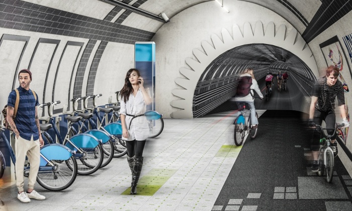 London Underline : une piste cyclable dans les tunnels abandonnés du métro de&nbsp;Londres