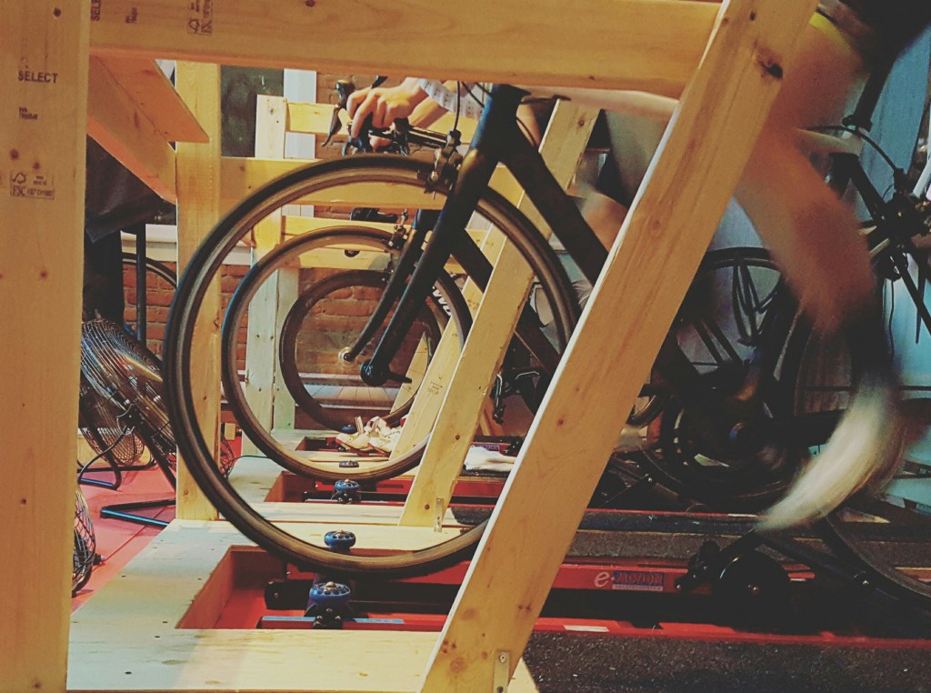 La première fois sur des rouleaux&nbsp;d’entraînement