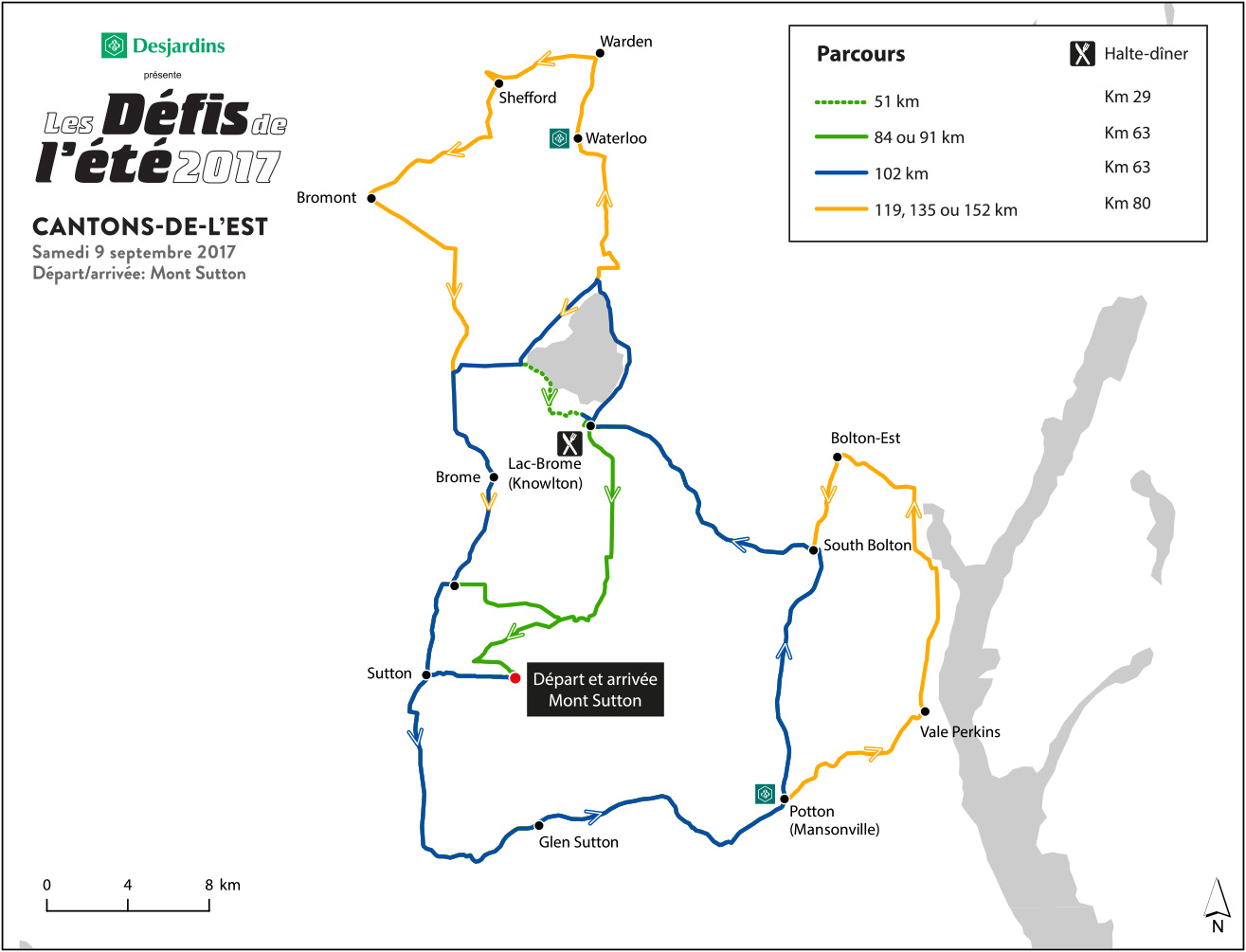 Parcours Défi des Cantons-de-l'Est