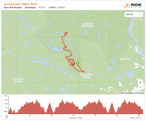 Cyclosportive Défis du Parc de la Mauricie 2018 100 km